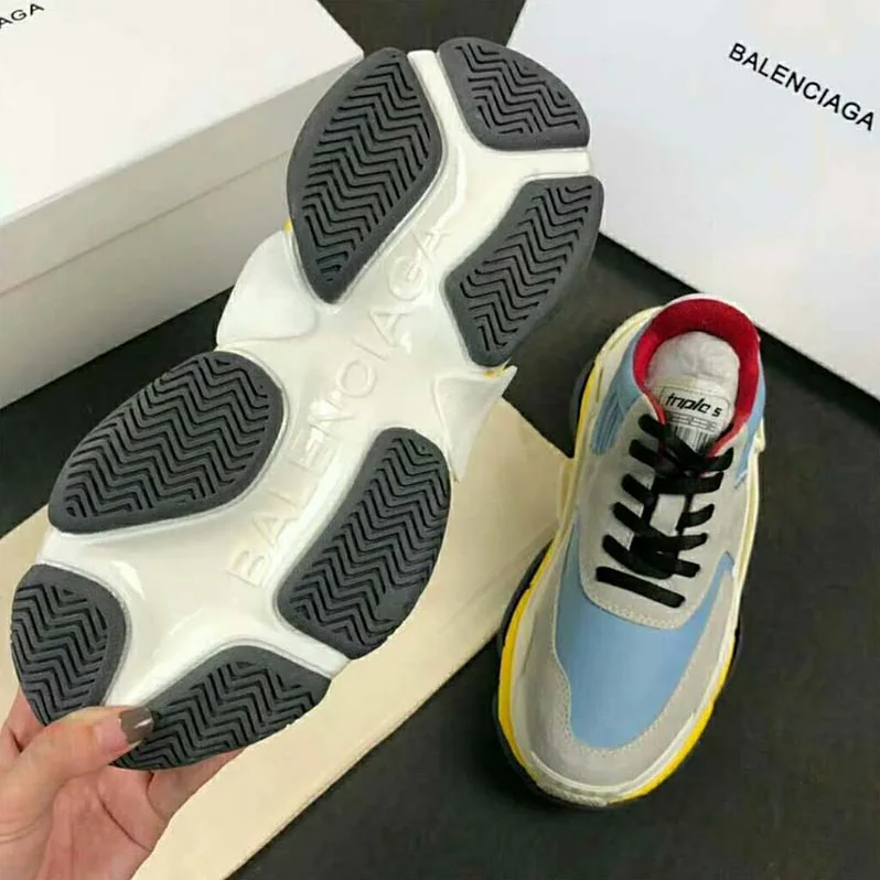 Balenciaga Shoes Triple S Trainers Oversized Sneakers 10mm Heel for Unisex