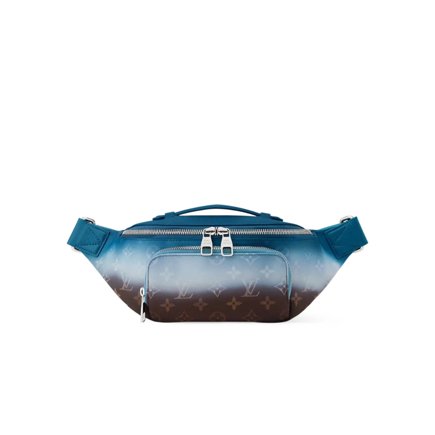 Louis Vuitton Rush Bumbag in Blue Silver Hardware