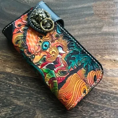 Cowhide Handmade Travel Wallet