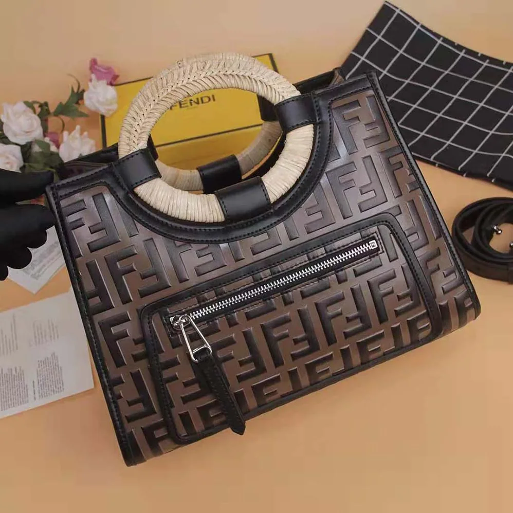 Fendi Runaway Shopper Multicolor Leather Shopper for Women Fendi Runaway Shopper Multicolor Leather Shopper for Women