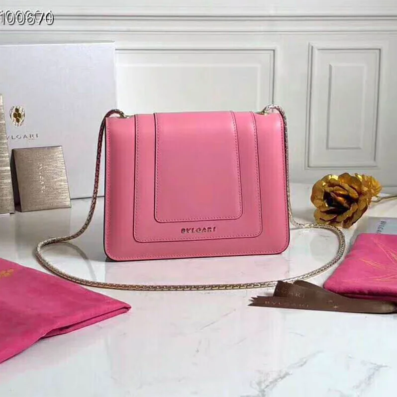 Bvlgari Serpenti Forever in Calf Leather for Women in Pink