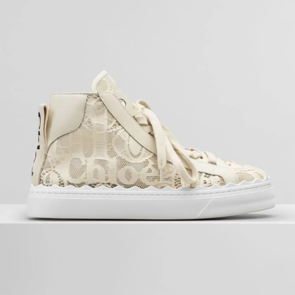 Chloe Lauren High for Women in Top Sneaker in Lace