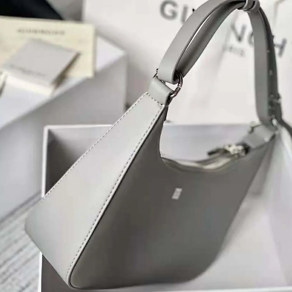 Givenchy Small Moon Cut Out Bag in Leather for Women in Silver