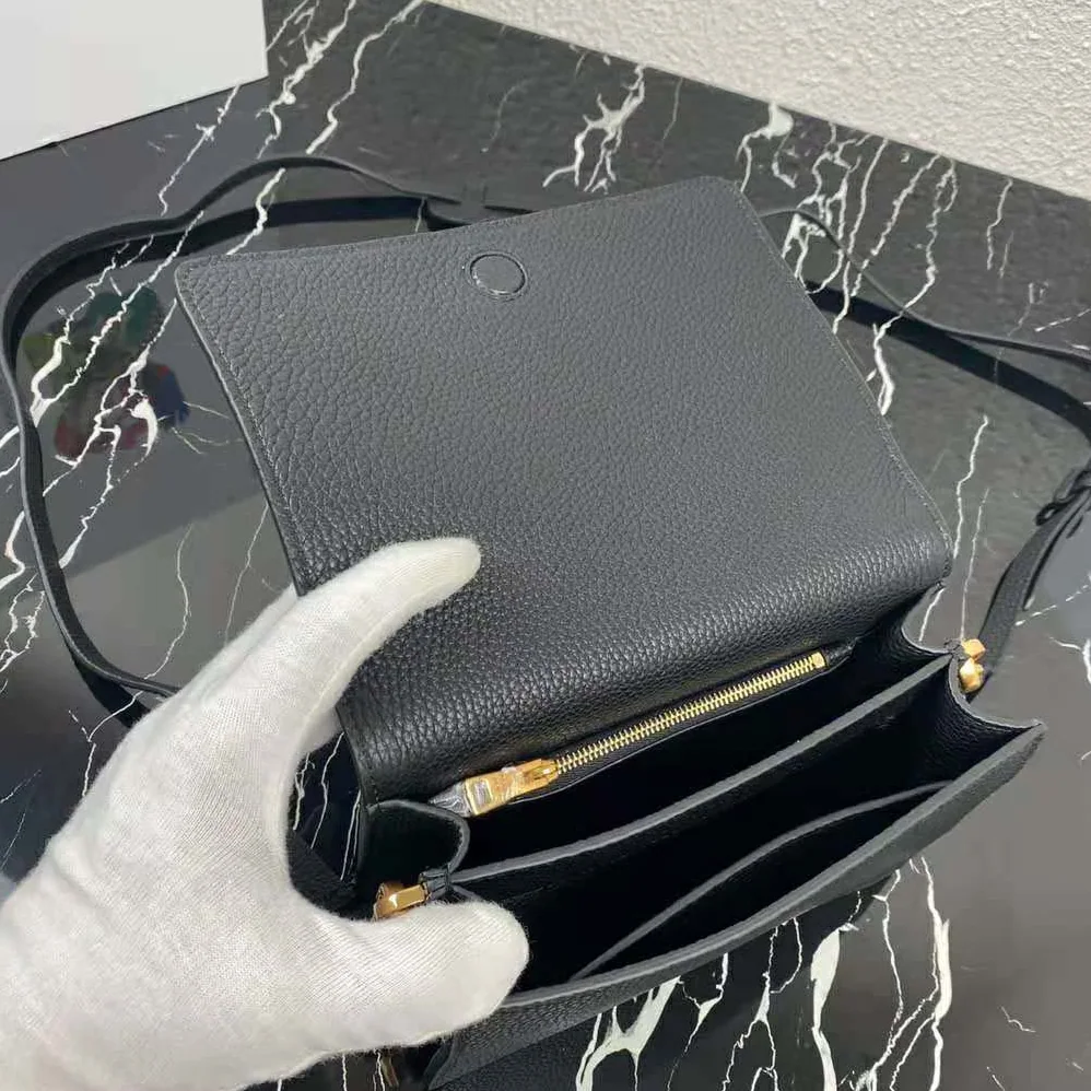 Prada Calf Leather Shoulder Bag for Women in Black Prada Calf Leather Shoulder Bag for Women in Black