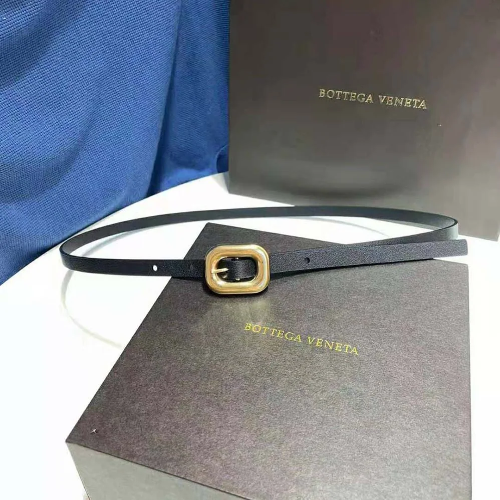 Bottega Veneta Chain Link Belt for Women in Black