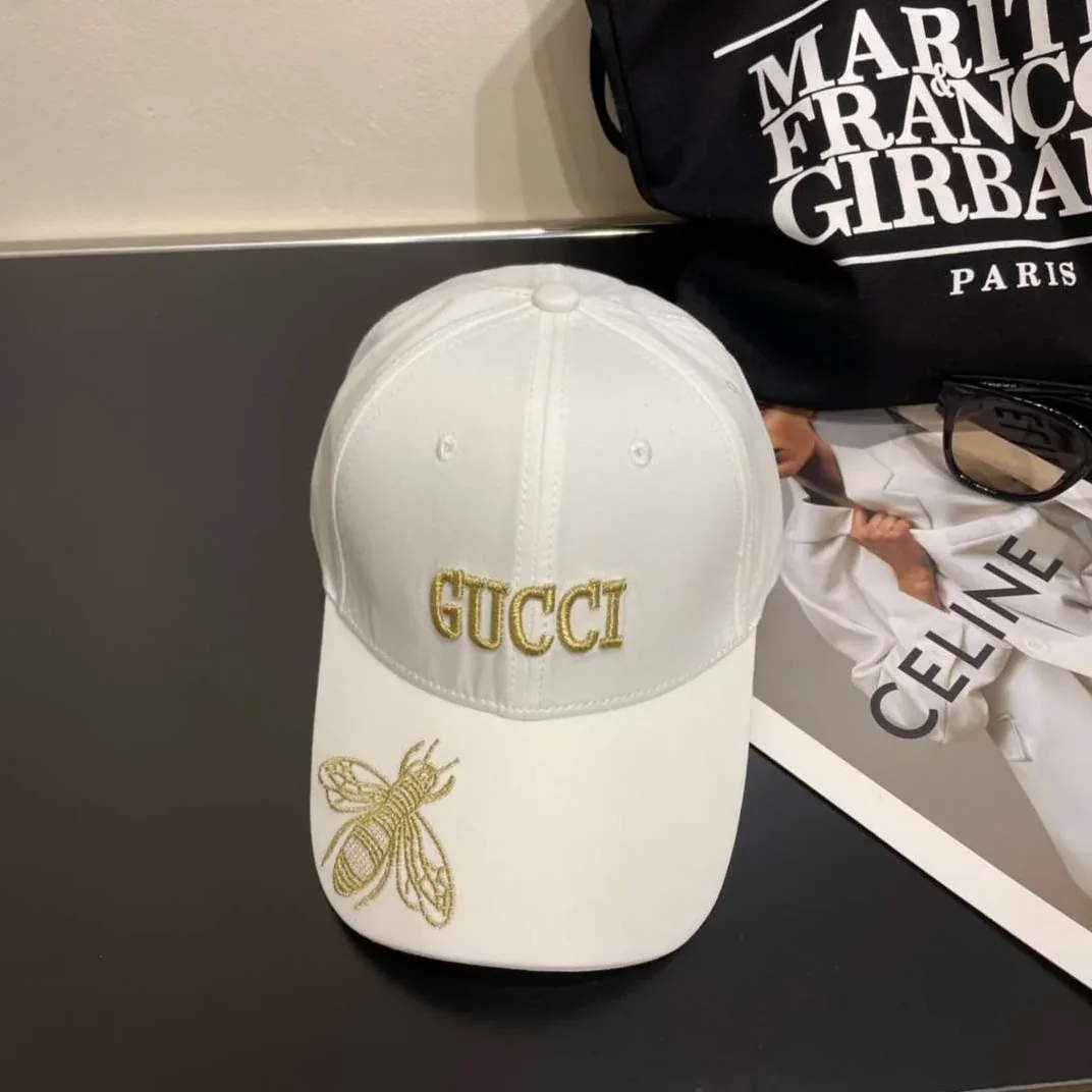 Gucci Bee Baseball Hat White