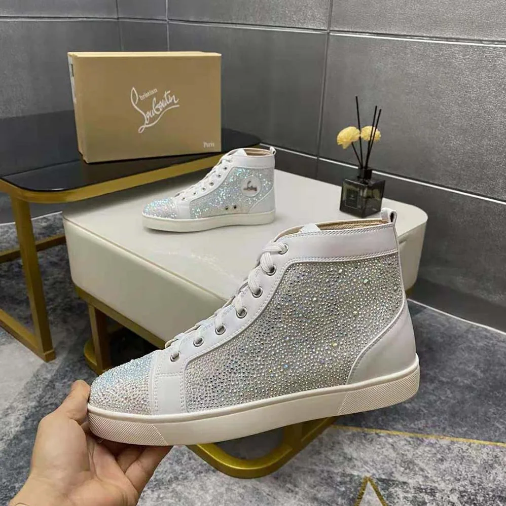 Christian Louboutin Louis Strass for Men in White