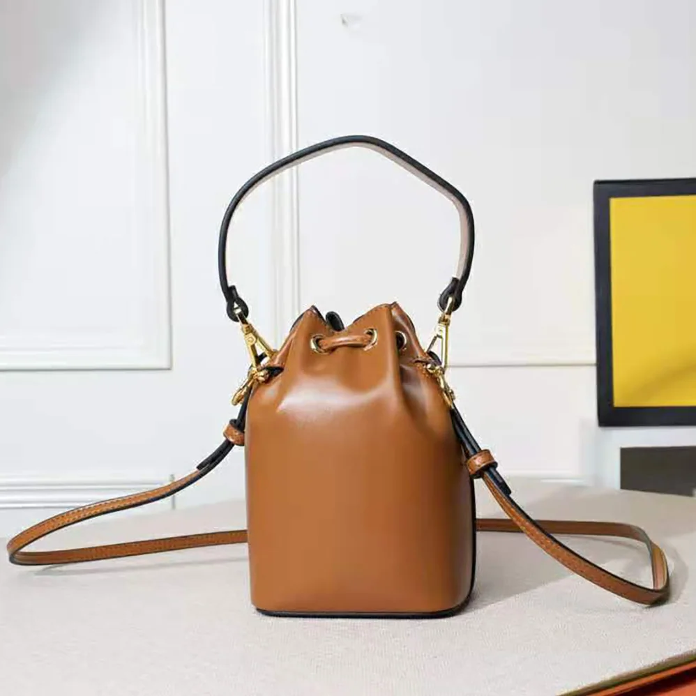 Fendi Mon Tresor Leather Mini Bag for Women in Brown