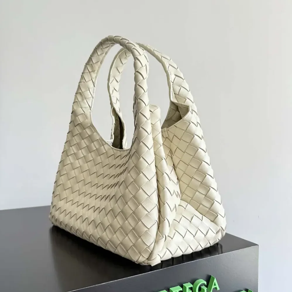 Bottega Veneta Medium Campana for Women in White Bottega Veneta Medium Campana for Women in White