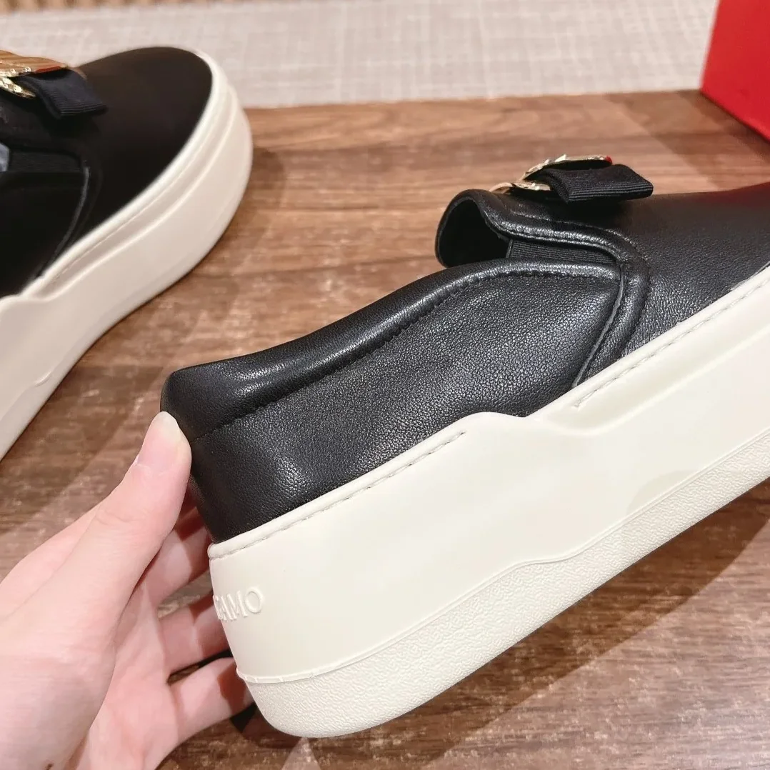 Ferragamo New Vara Plate Slip On Sneakers Black Ferragamo New Vara Plate Slip On Sneakers Black