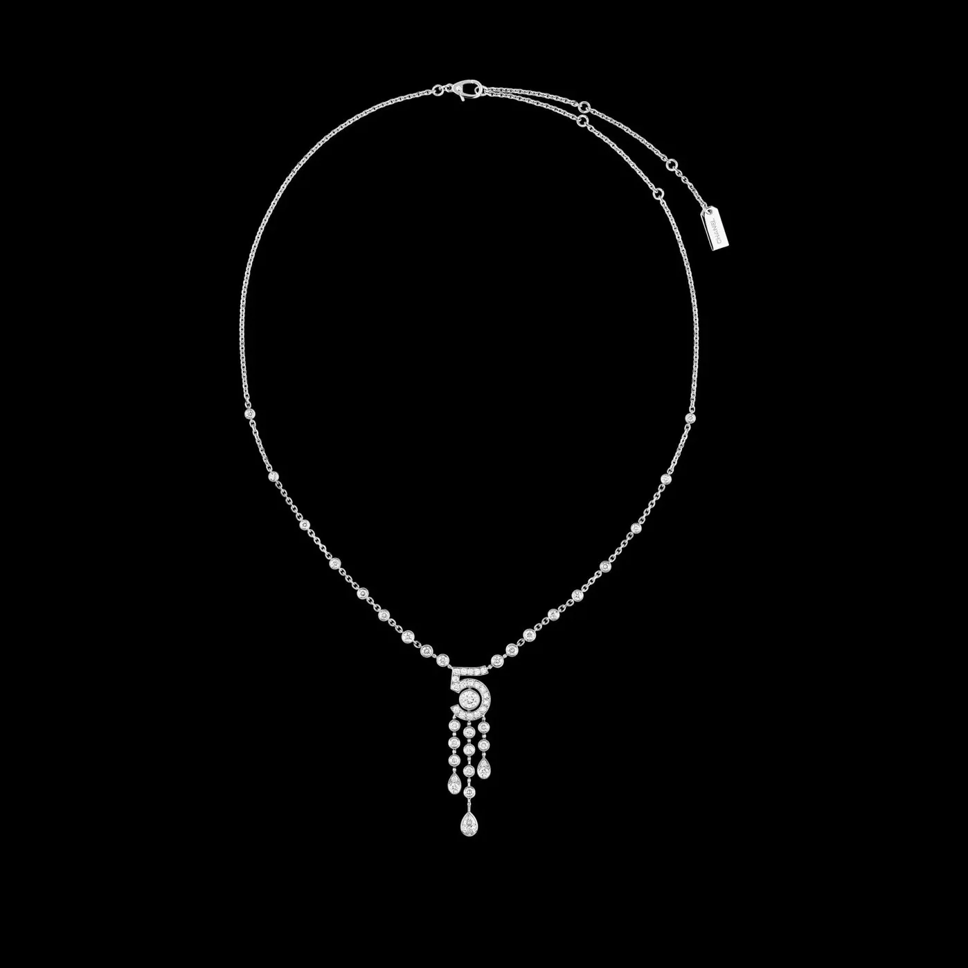 Chanel Eternal N°5 Necklace White Gold Chanel Eternal N°5 Necklace White Gold