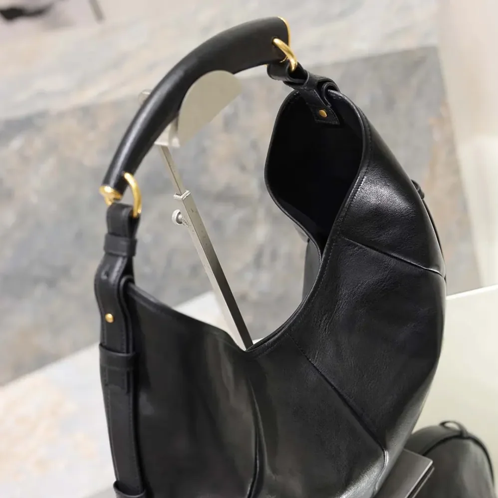 Saint Laurent YSL Mombasa Medium In Leather for Women in Black