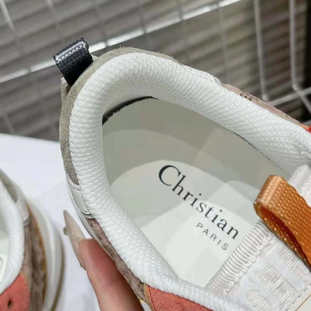 Dior One Sneaker Beige Multicolor Calfskin and Suede Calfskin with Dior Oblique Motif for Women