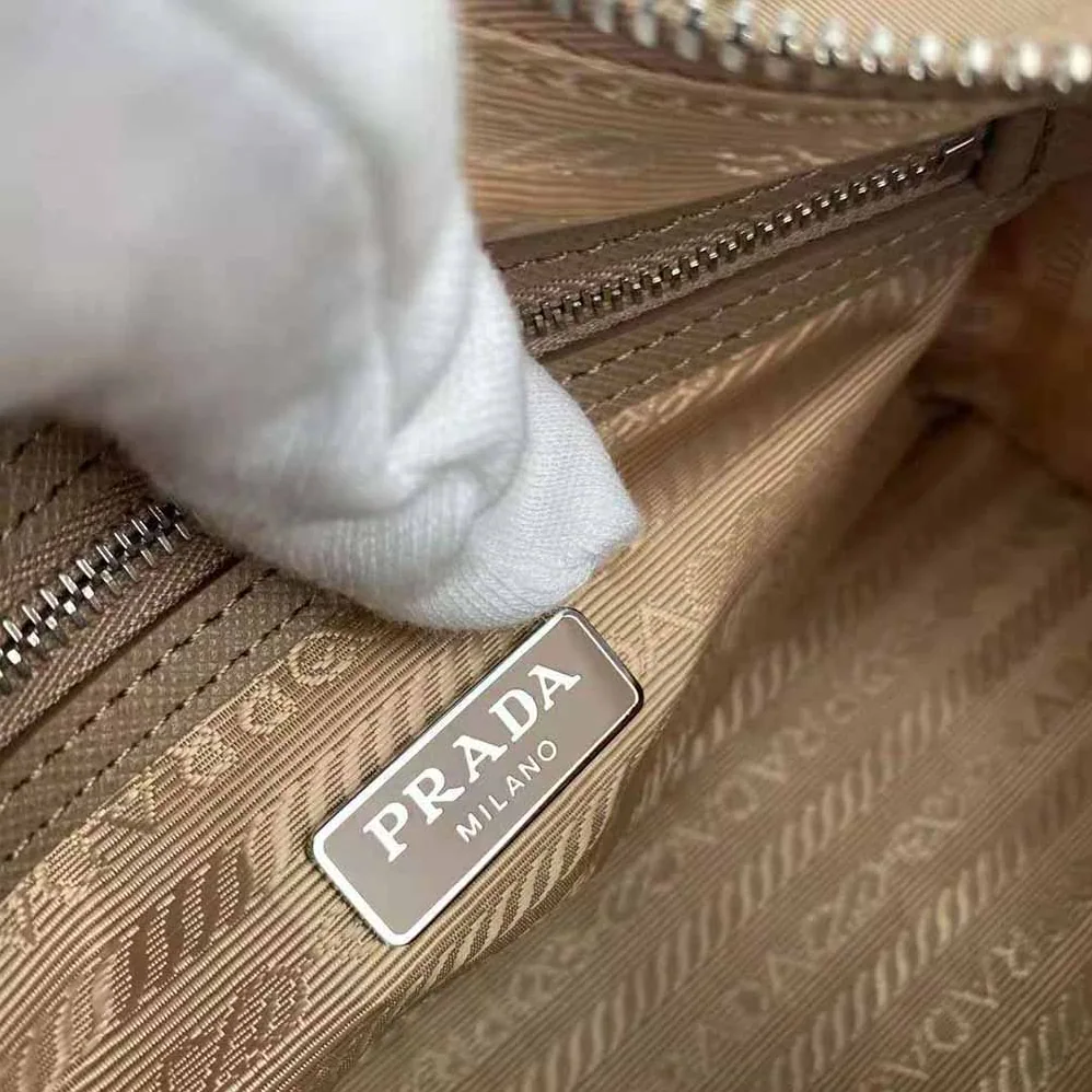Prada Prada Re-Edition 2005 Nylon Bag for Women in Sandy Prada Prada Re-Edition 2005 Nylon Bag for Women in Sandy