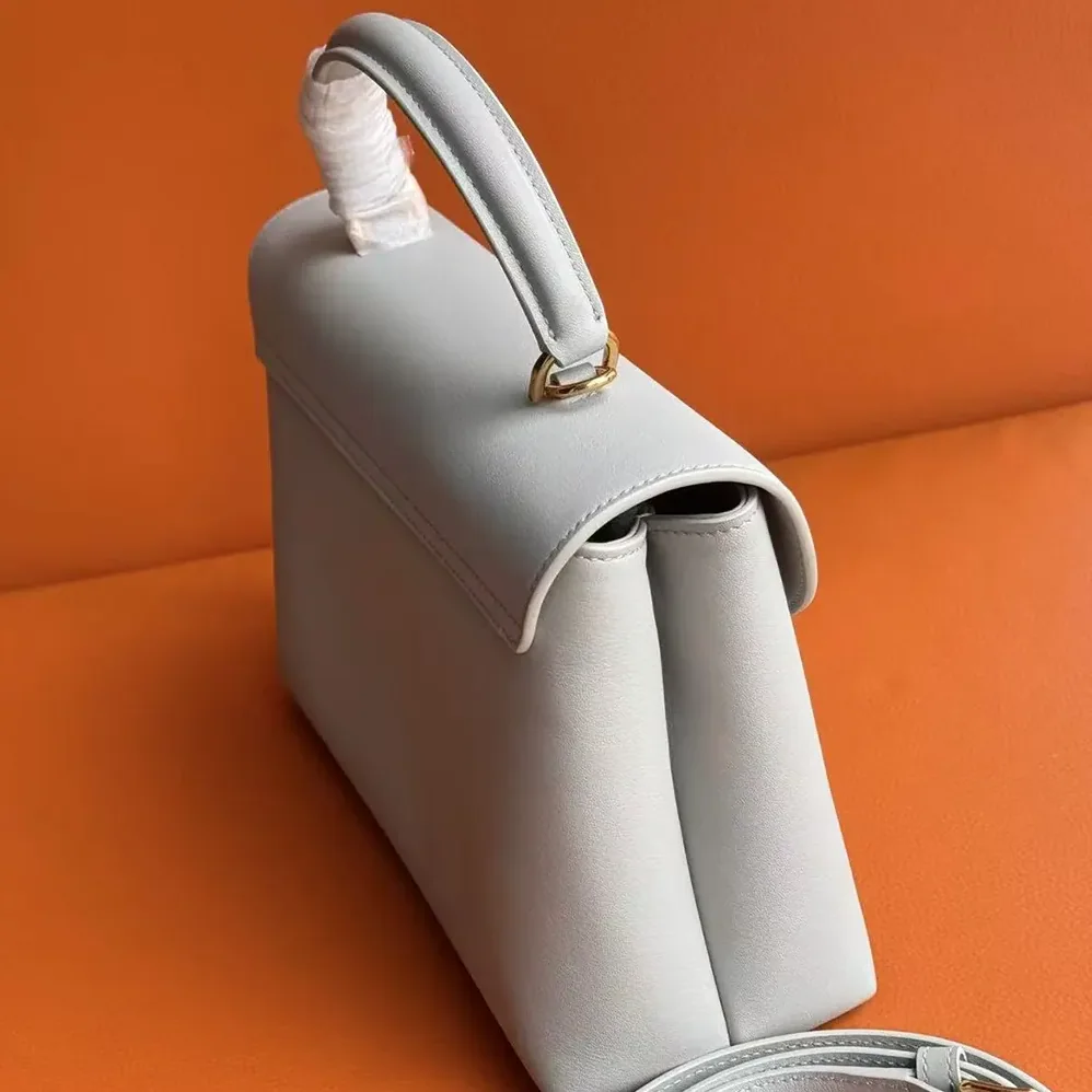Celine Medium Nino Bag in Shiny Calfskin for Women in White Celine Medium Nino Bag in Shiny Calfskin for Women in White