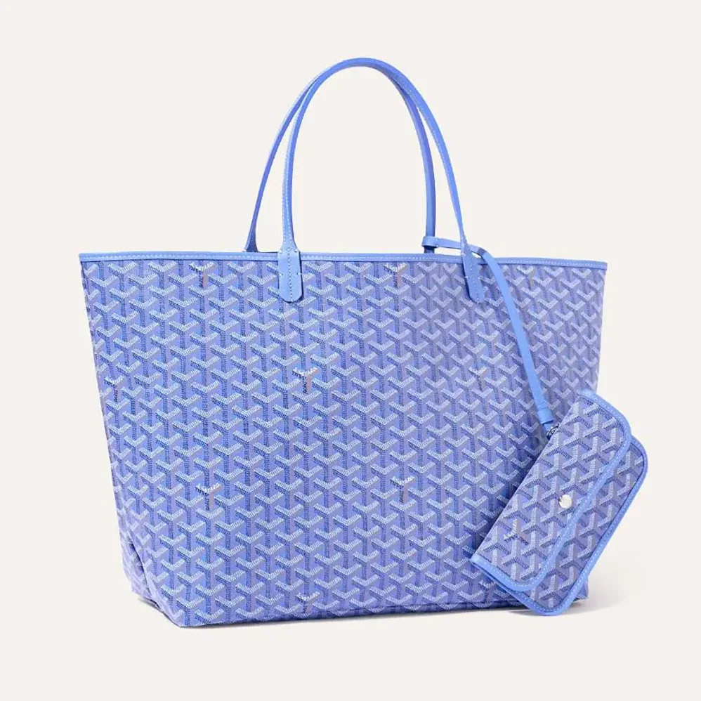 Goyard Saint Louis GM Bag for Women in Blue Goyard Saint Louis GM Bag for Women in Blue