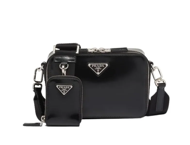Prada Small Prada Brique Bag Black / 2VH070_ZO6_F0002_V_ZMI