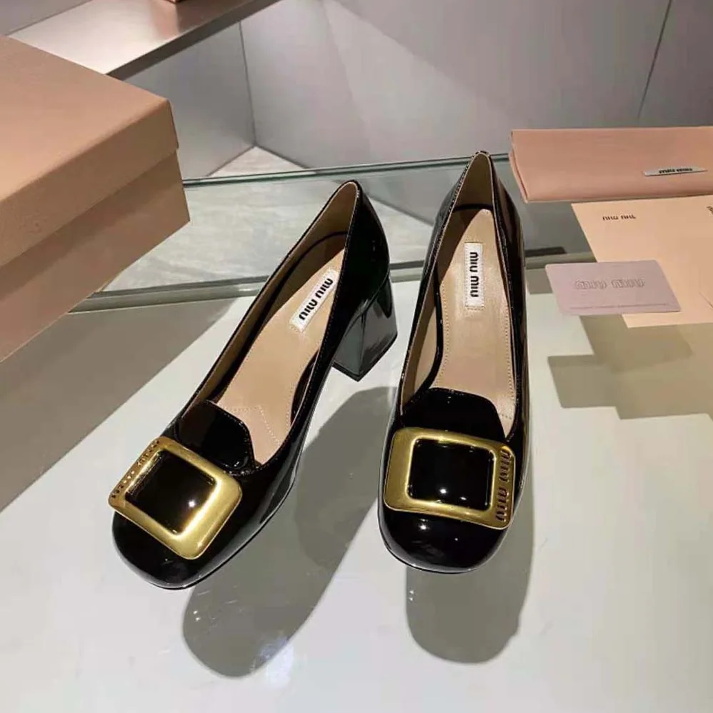 Miu Miu Patent Leather Pumps in 65 mm Heel Height for Women in Black