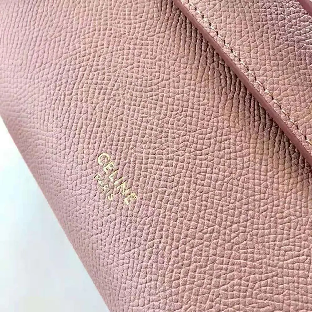 Celine Pico Belt Bag in Grained Calfskin Vintage for Women in Pink