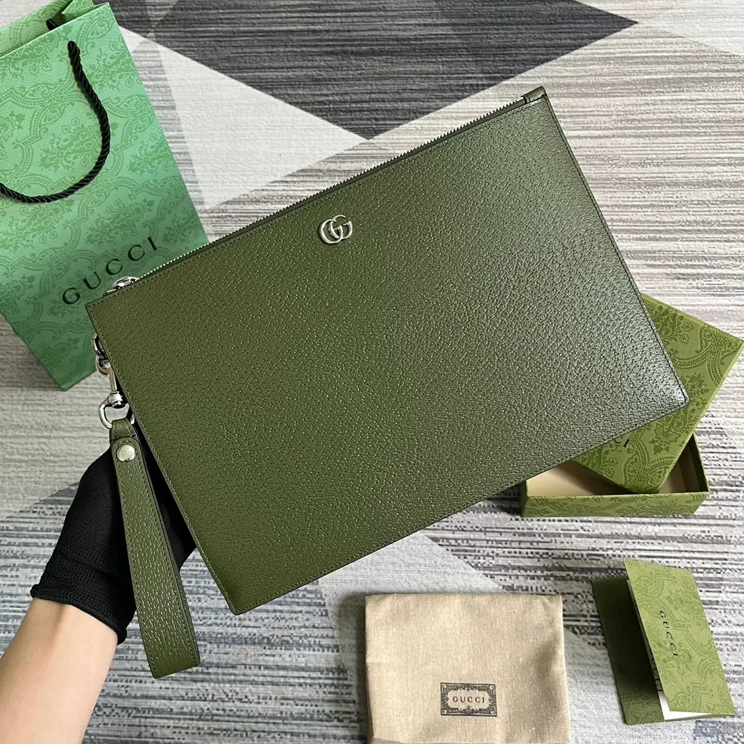 GG Marmont Pouch Green / GG Marmont Pouch Green /
