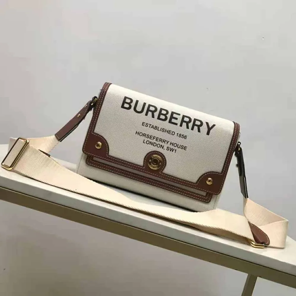 Burberry Horseferry Print Canvas Note Crossbody Bag for Women Burberry Horseferry Print Canvas Note Crossbody Bag for Women