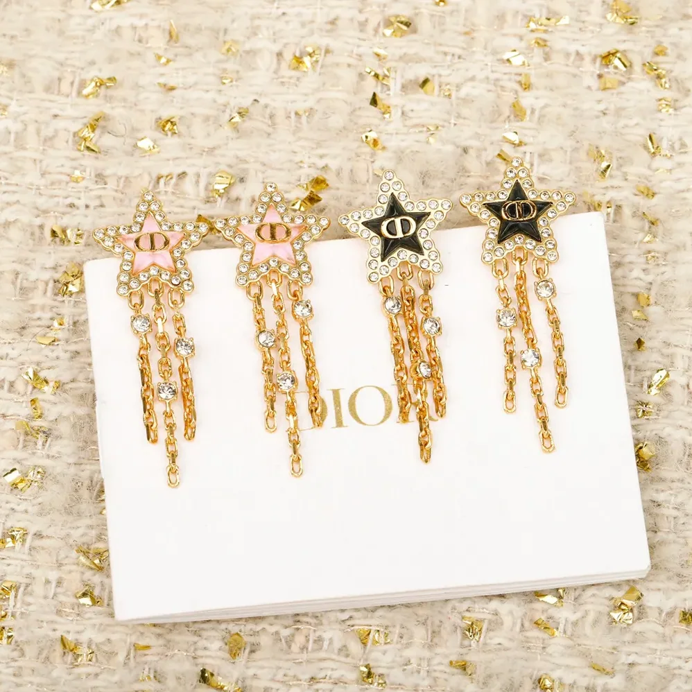 Dior Petit CD Lucky Baroque Earrings Gold-Finish Metal Silver for Women in Tone Crystals Dior Petit CD Lucky Baroque Earrings Gold-Finish Metal Silver for Women in Tone Crystals