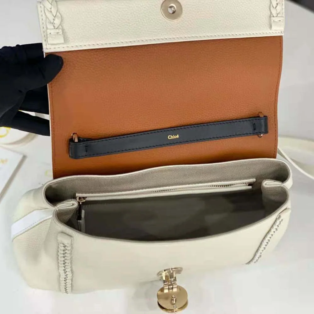 Chloe Penelope Medium Soft Shoulder Bag for Women in White