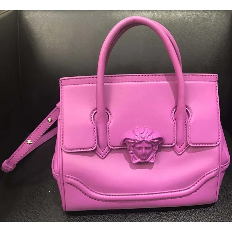 Versace Palazzo Empire Medium Bag in Calf Leather in Pink Versace Palazzo Empire Medium Bag in Calf Leather in Pink