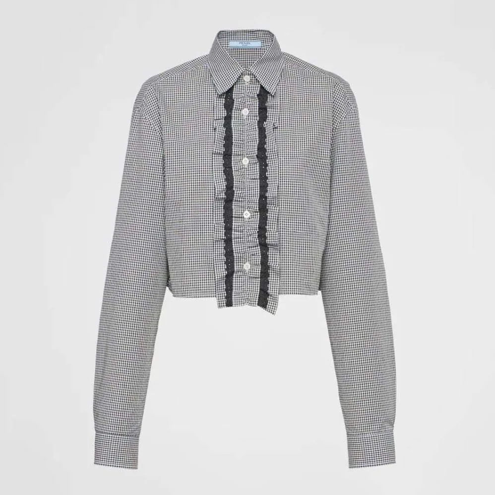 Prada Gingham Check Shirt for Women Prada Gingham Check Shirt for Women
