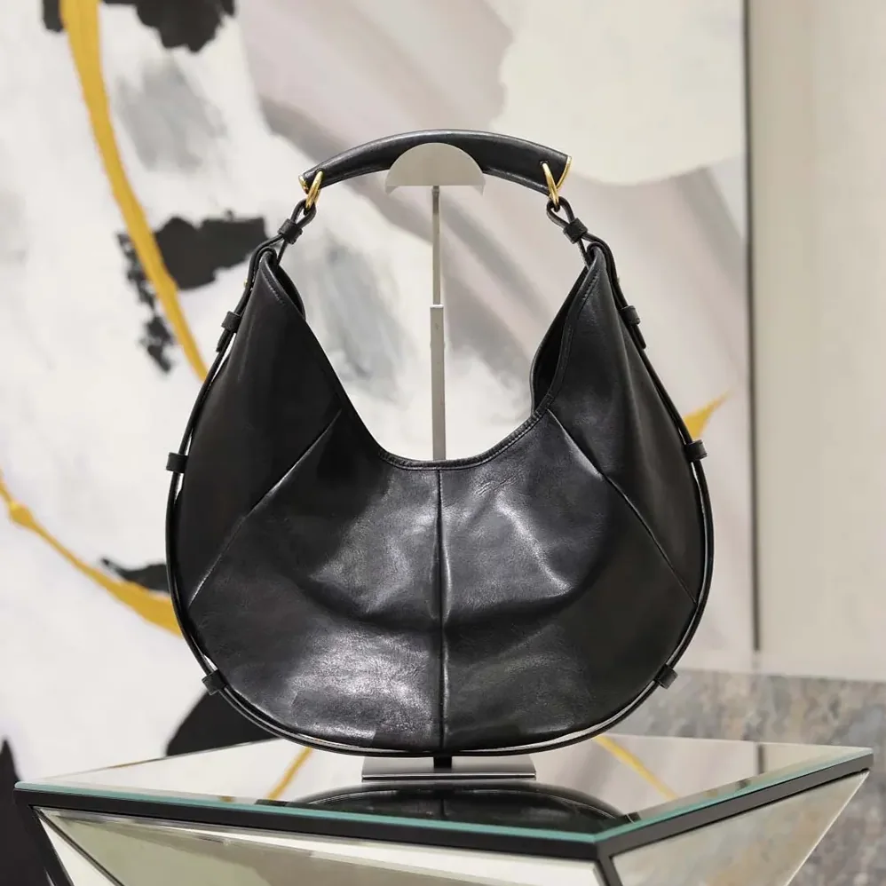 Saint Laurent YSL Mombasa Medium In Leather for Women in Black