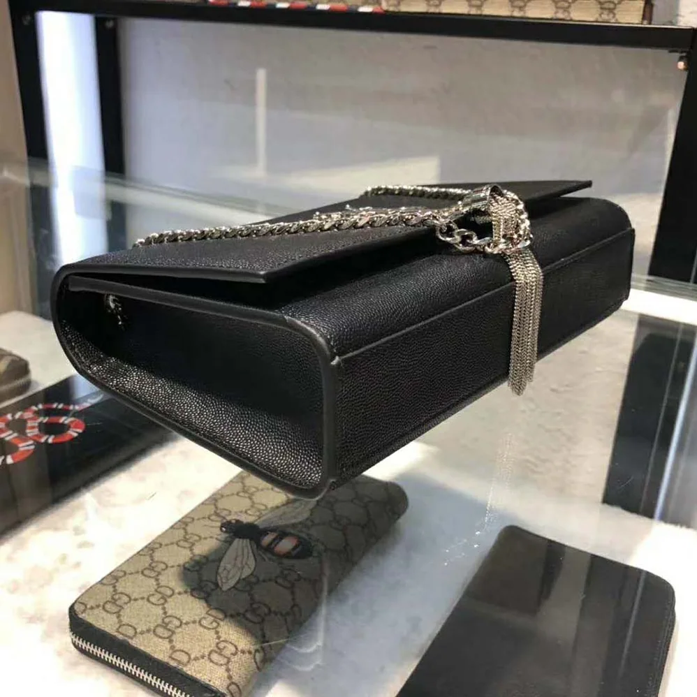 Saint Laurent YSL Kate Medium Tassel Grain De Poudre Embossed for Women Saint Laurent YSL Kate Medium Tassel Grain De Poudre Embossed for Women