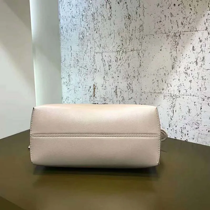 Fendi Large By the Way Boston Bag in Beige Leather for Women Fendi Large By the Way Boston Bag in Beige Leather for Women