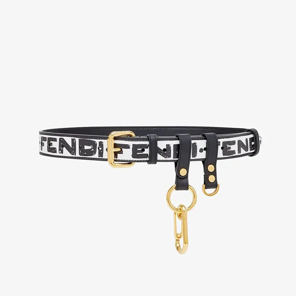 Fendi Multi-accessorized Fendi Belt with Key Ring and Clip for Women