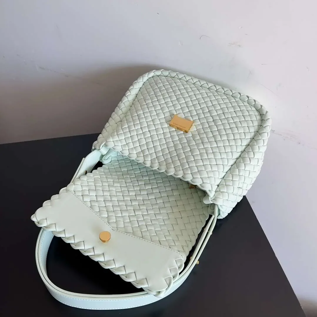 Bottega Veneta Small Cobble Shoulder Bag White / Bottega Veneta Small Cobble Shoulder Bag White /