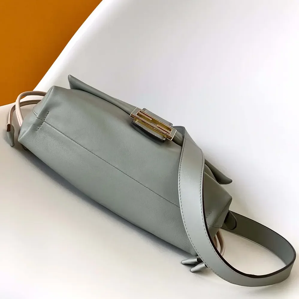 Fendi Mamma Baguette Medium Matcha Green Nappa Leather Bag for Women