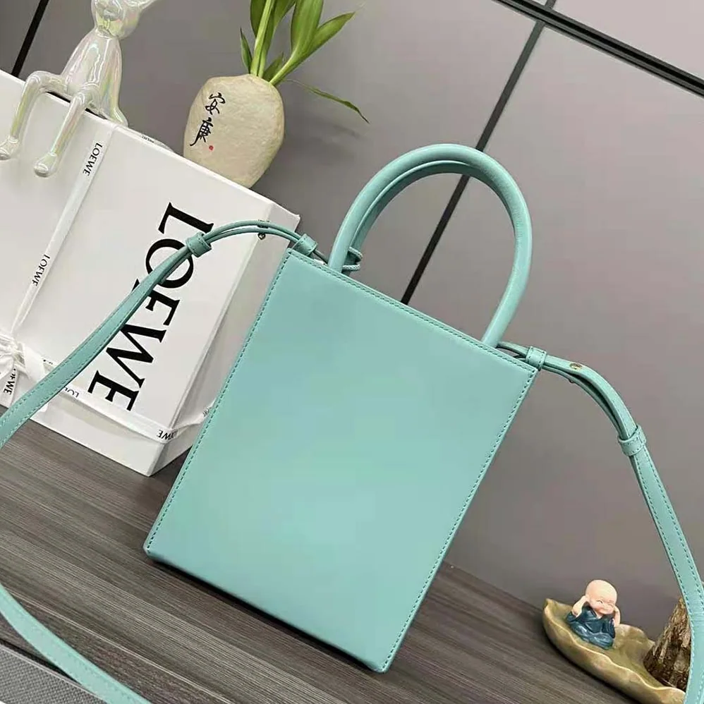 Loewe Standard A5 Tote in Sleek Calfskin for Women in Aqua