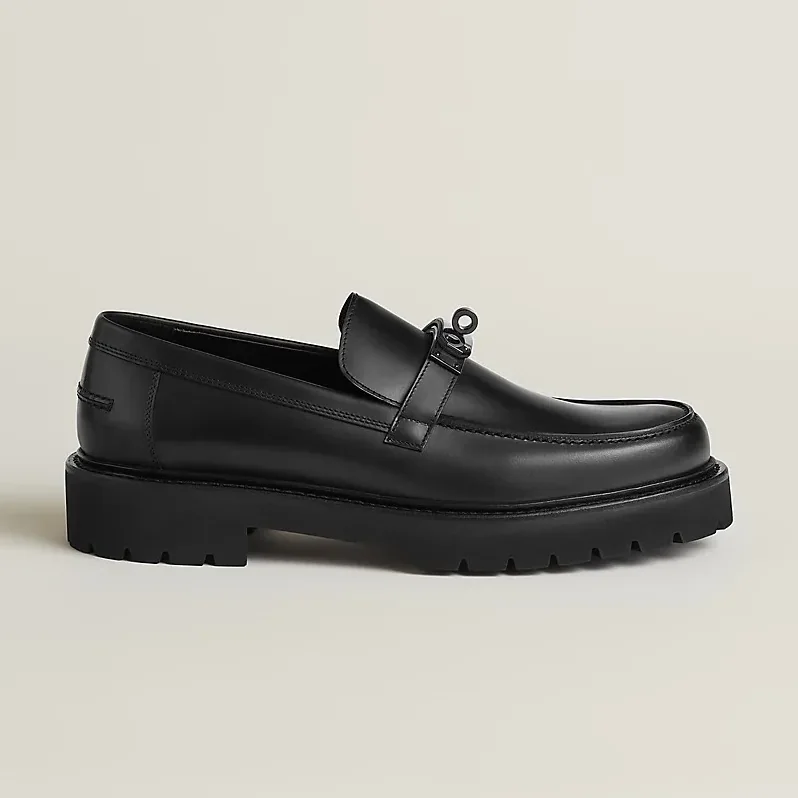 Hermes Icone Loafers Noir Hermes Icone Loafers Noir
