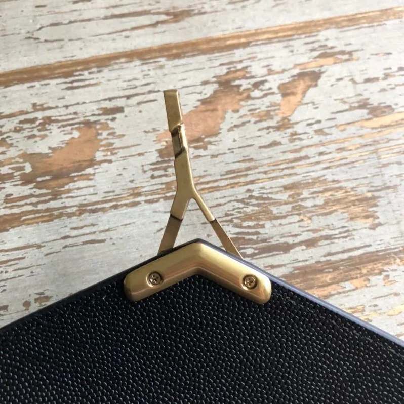 Saint Laurent Cassandra Flap-Front Crossbody Bag Black / YSL