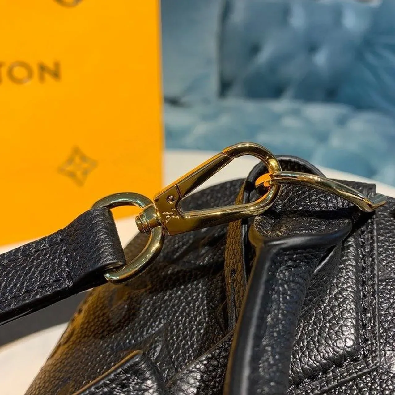 Louis Vuitton Neo Alma BB Top Handle Bag / Black Monogram Empreinte Gold Hardware Louis Vuitton Neo Alma BB Top Handle Bag / Black Monogram Empreinte Gold Hardware