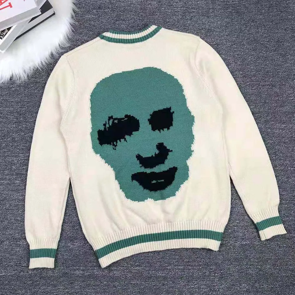 Dior Cactus Jack Dior Sweater White Cashmere Jersey for Men