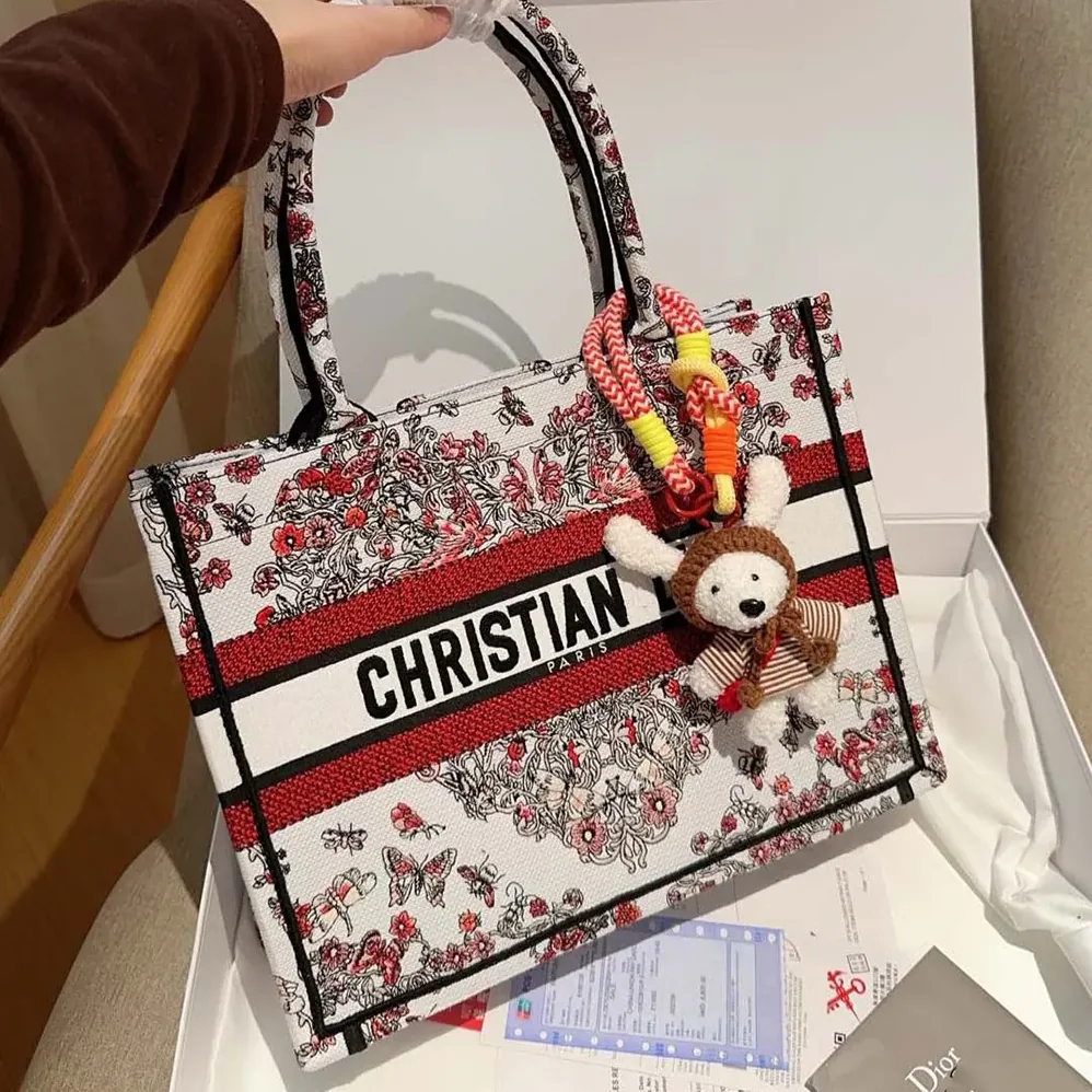Dior Dioramour Medium Dior Book Tote Latte Embroidery for Women Dior Dioramour Medium Dior Book Tote Latte Embroidery for Women