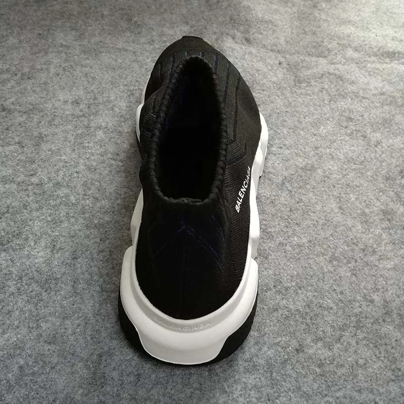 Balenciaga Speed Trainer Ribs Shoes Black for Men Balenciaga Speed Trainer Ribs Shoes Black for Men