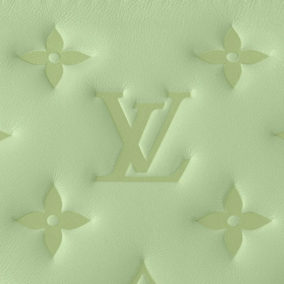 Louis Vuitton Coussin BB Shoulder Bag in Green Silver Hardware Louis Vuitton Coussin BB Shoulder Bag in Green Silver Hardware
