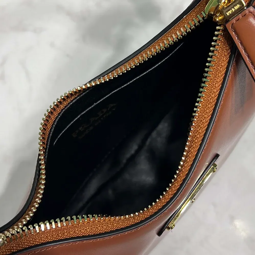 Prada Arqué Mini Leather Shoulder Bag for Women Prada Arqué Mini Leather Shoulder Bag for Women