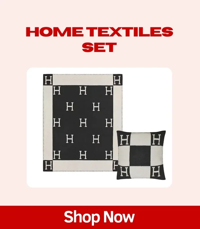 Bedding Set Hermes: Avalon Throw Blanket + Avalon Pillow Large Model