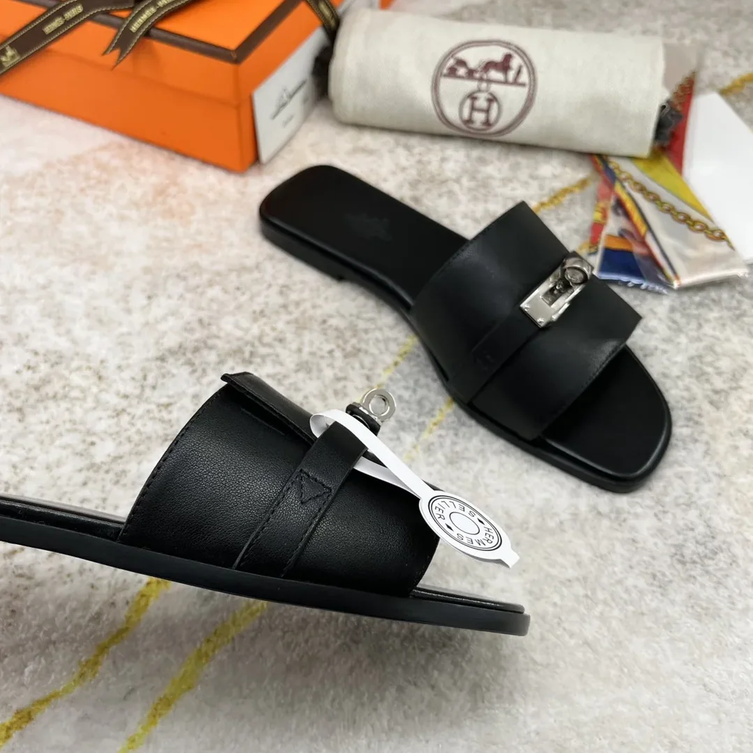 Hermes Giulia Sandal Brown
