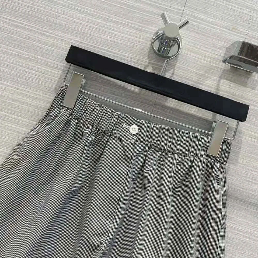 Prada Gingham Check Shorts for Women Prada Gingham Check Shorts for Women