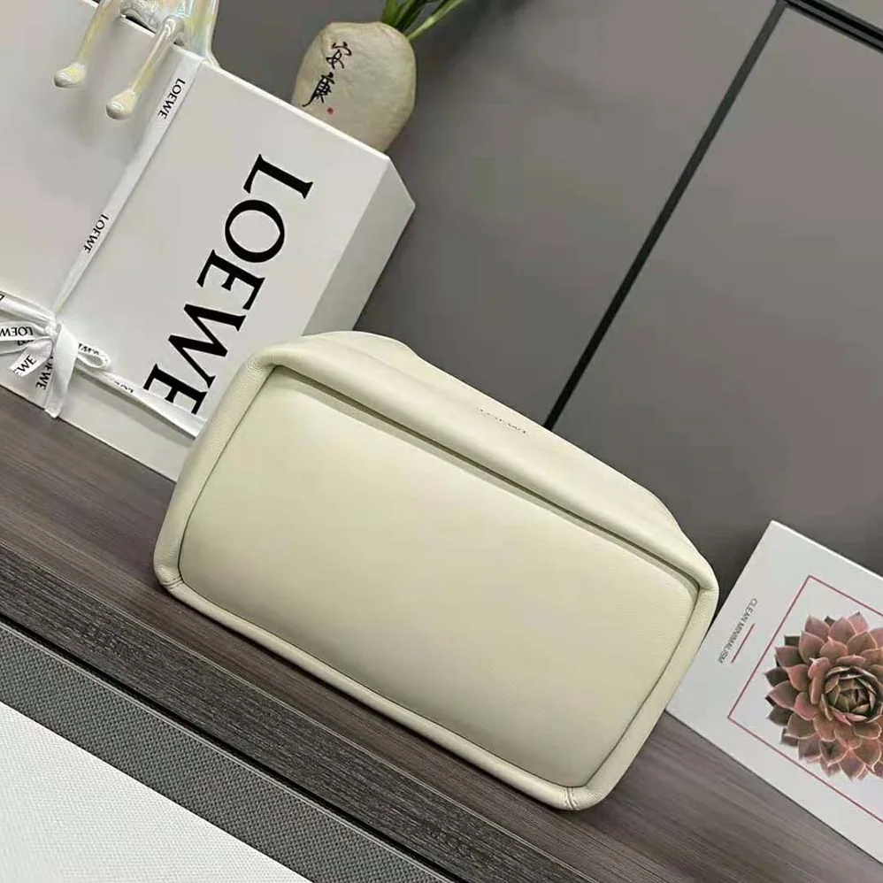 Loewe Small Squeeze Bag in Nappa Lambskin for Women in White Loewe Small Squeeze Bag in Nappa Lambskin for Women in White