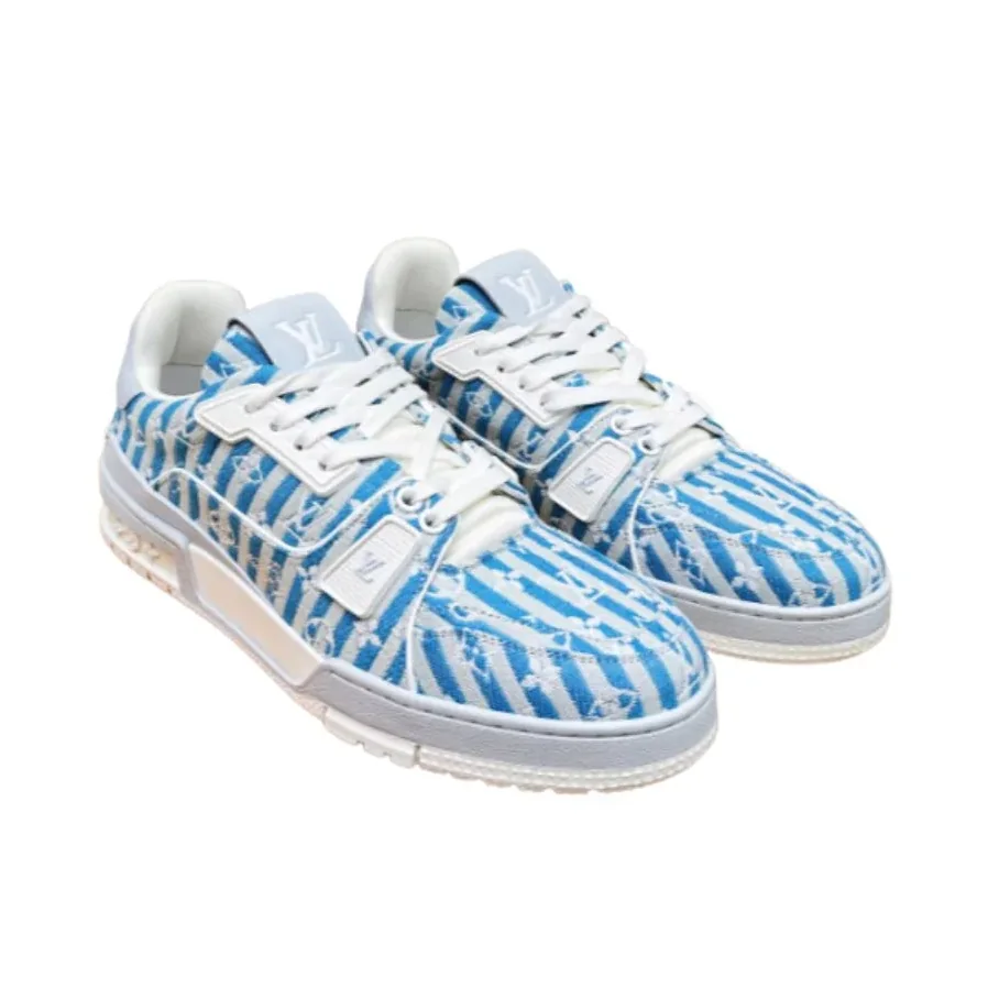 Louis Vuitton Retro Basketball Sneakers Blue Louis Vuitton Retro Basketball Sneakers Blue
