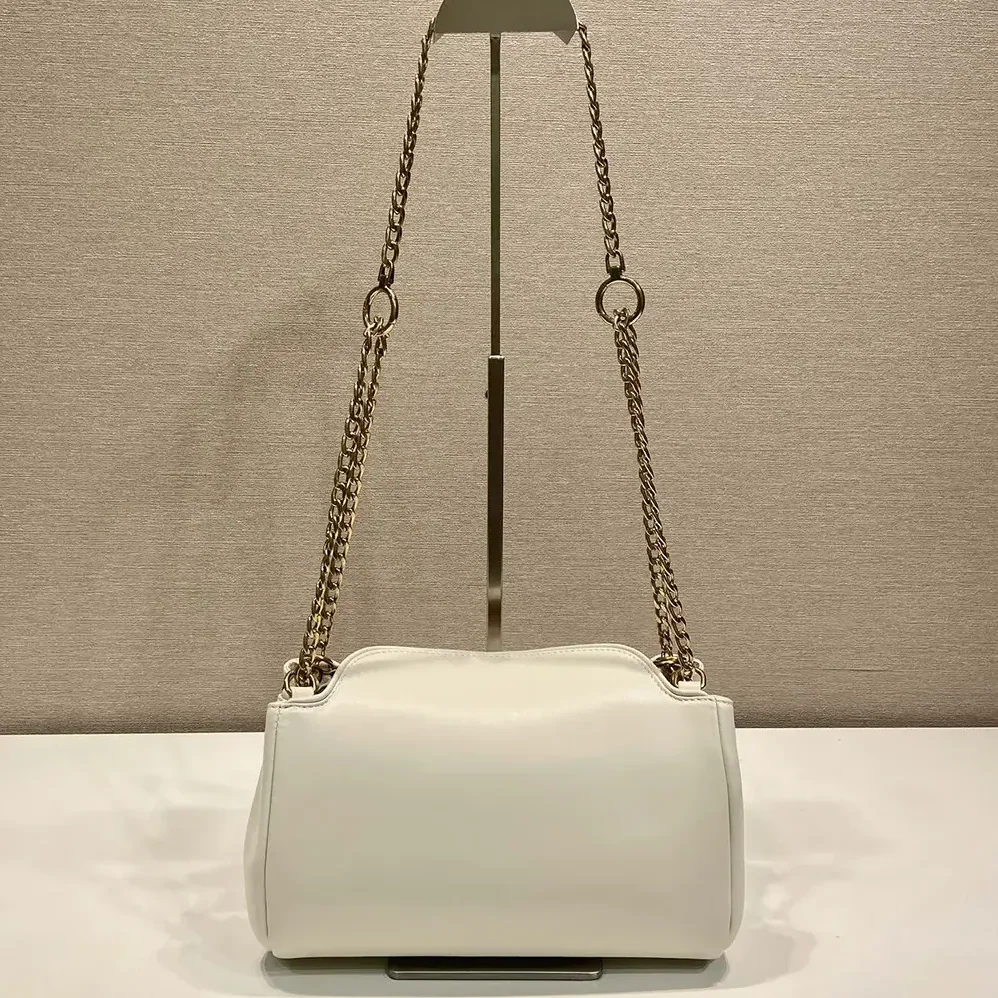 Prada Tumulte Small Nappa Leather Bag for Women in White